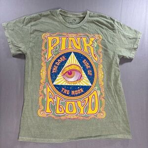Pink Floyd Shirt Men’s Medium Dark Side Of The Moon All Seeing Eye Distressed